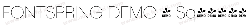FONTSPRING DEMO - Sq字体转换